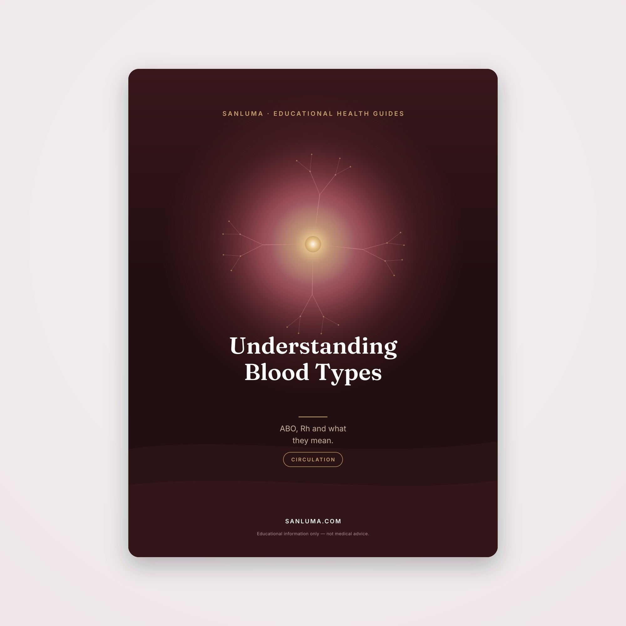 Understanding Blood Types | SanLuma health guide cover