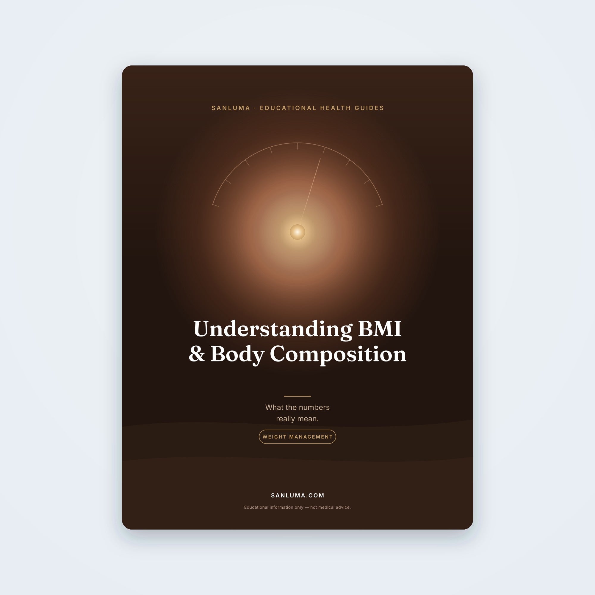 Understanding BMI & Body Composition — What the Numbers Mean | SanLuma health guide cover