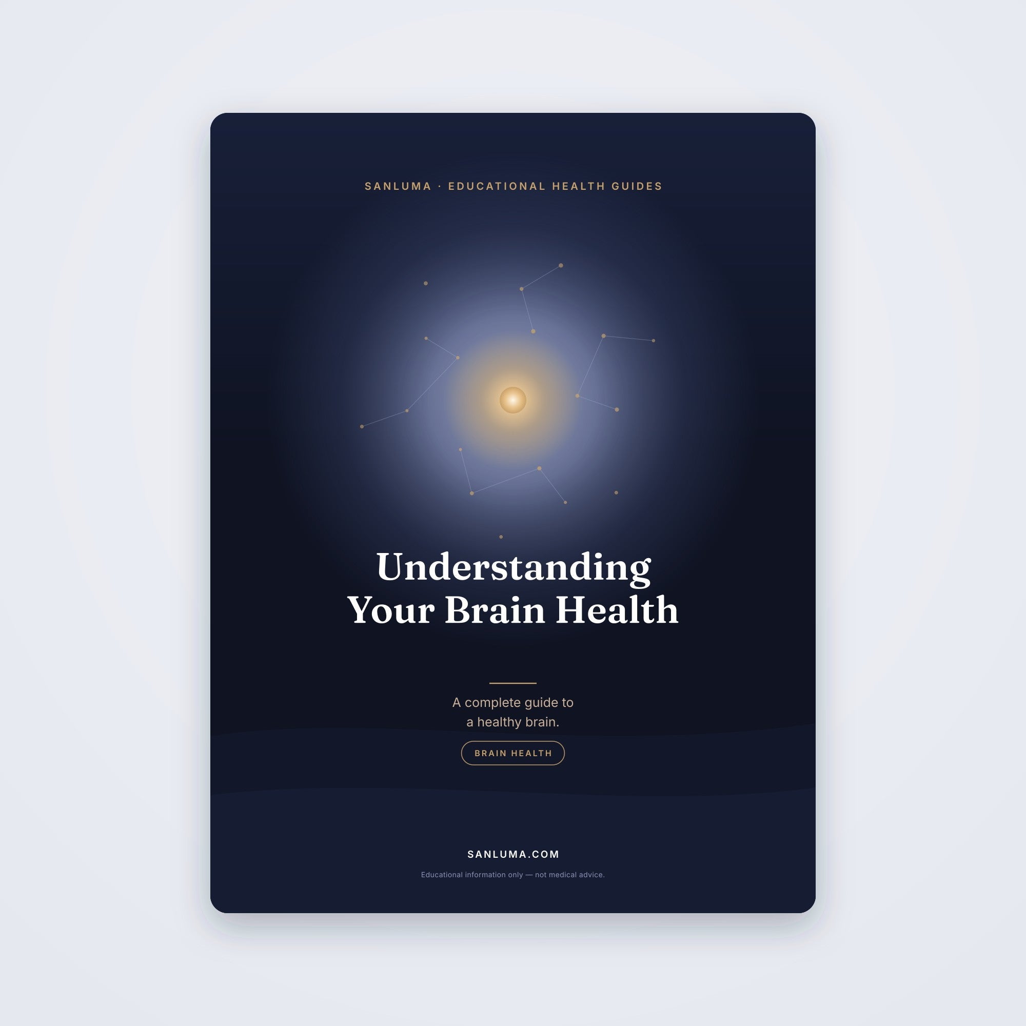 Understanding Your Brain Health — A Complete Guide | SanLuma health guide cover