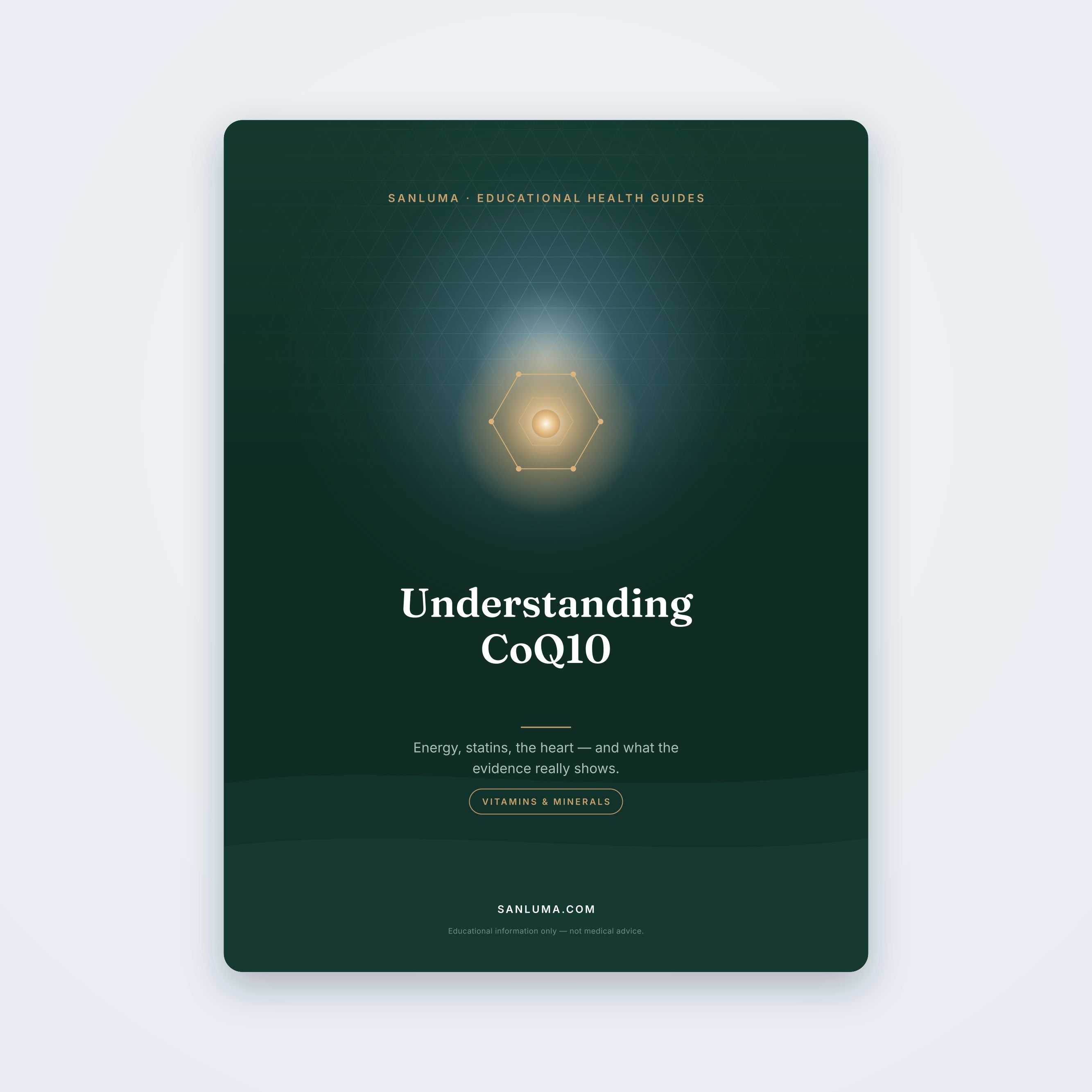Understanding CoQ10 — educational PDF guide by SanLuma