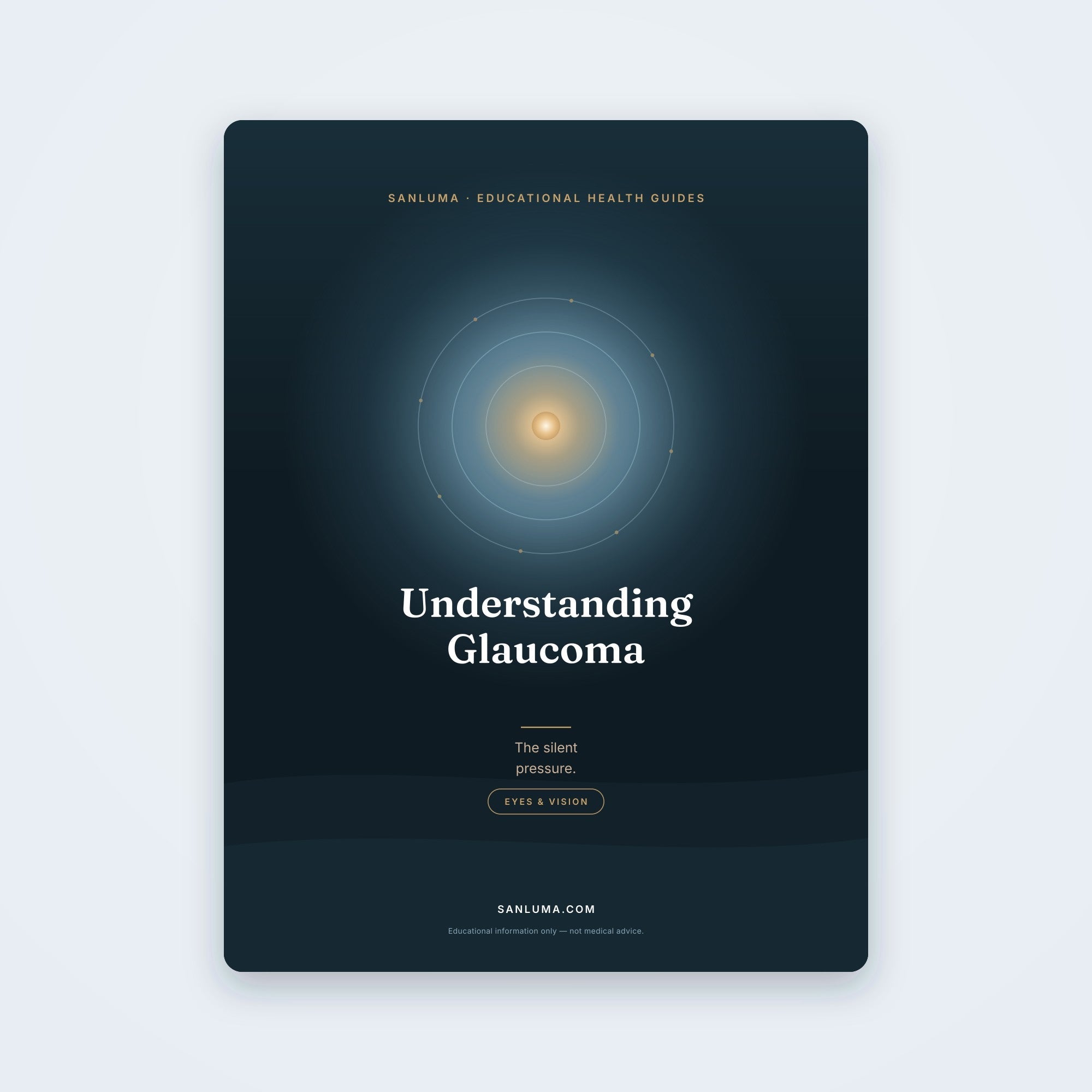 Understanding Glaucoma — A Calm Guide | SanLuma health guide cover