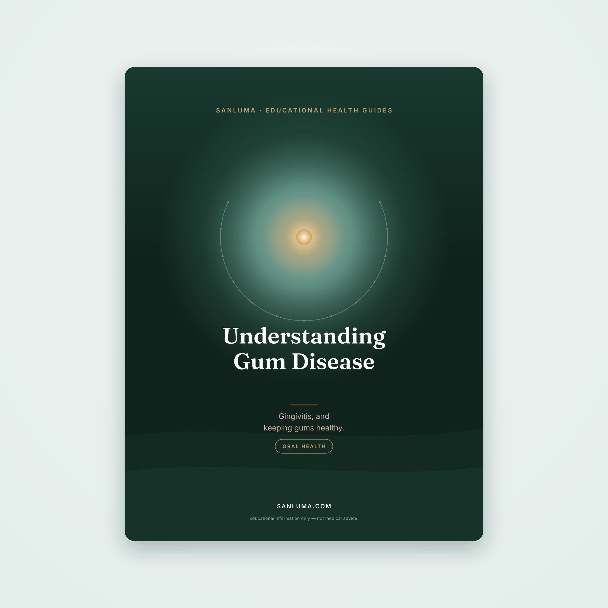 Understanding Gum Disease — Gingivitis & Beyond | SanLuma health guide cover