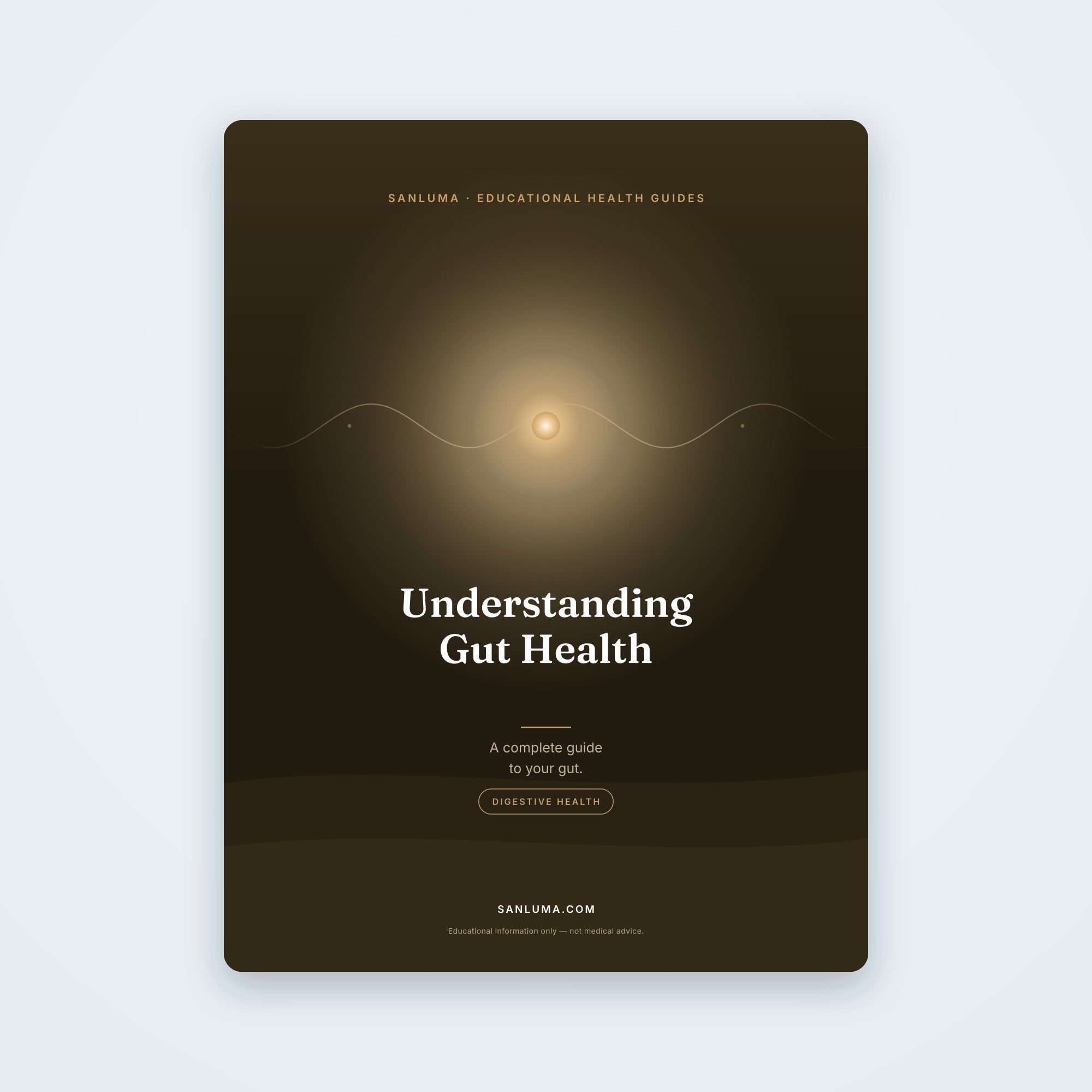 Understanding Gut Health — A Complete Guide | SanLuma health guide cover