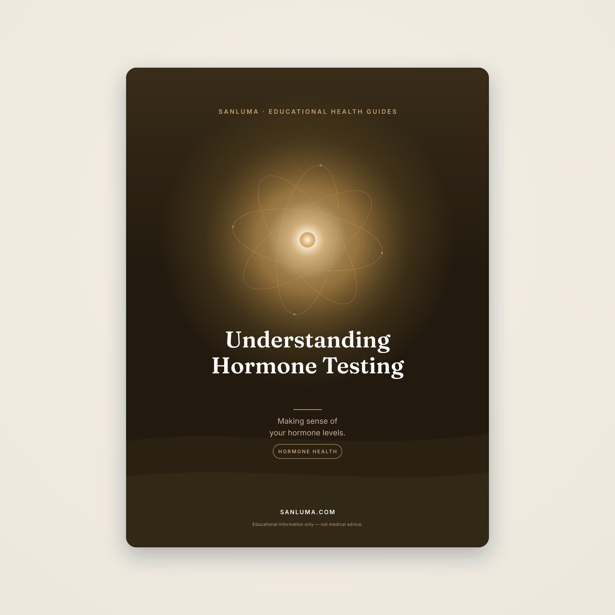 Understanding Hormone Testing — Your Levels Explained | SanLuma health guide cover