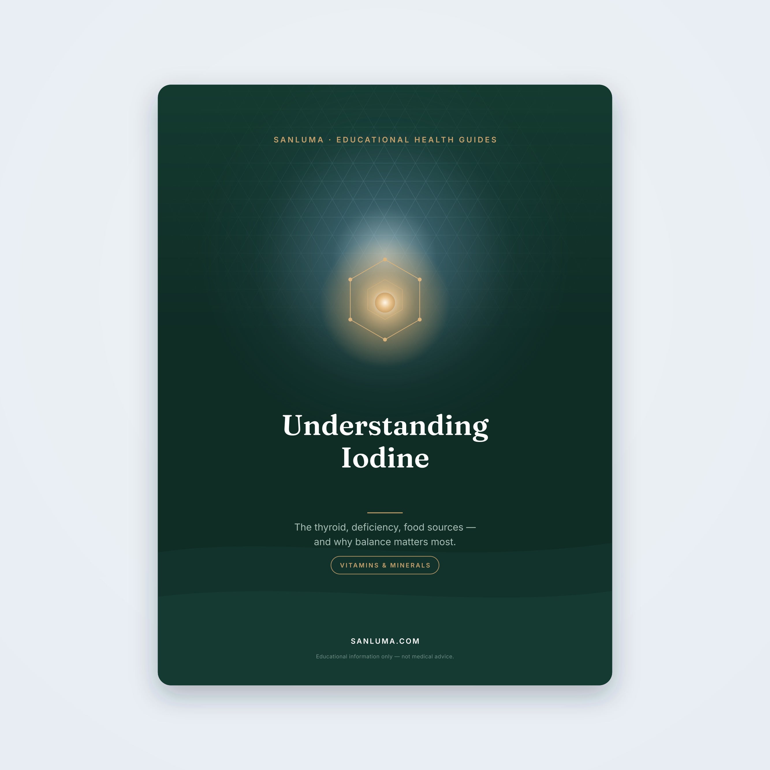 Understanding Iodine — educational PDF guide by SanLuma
