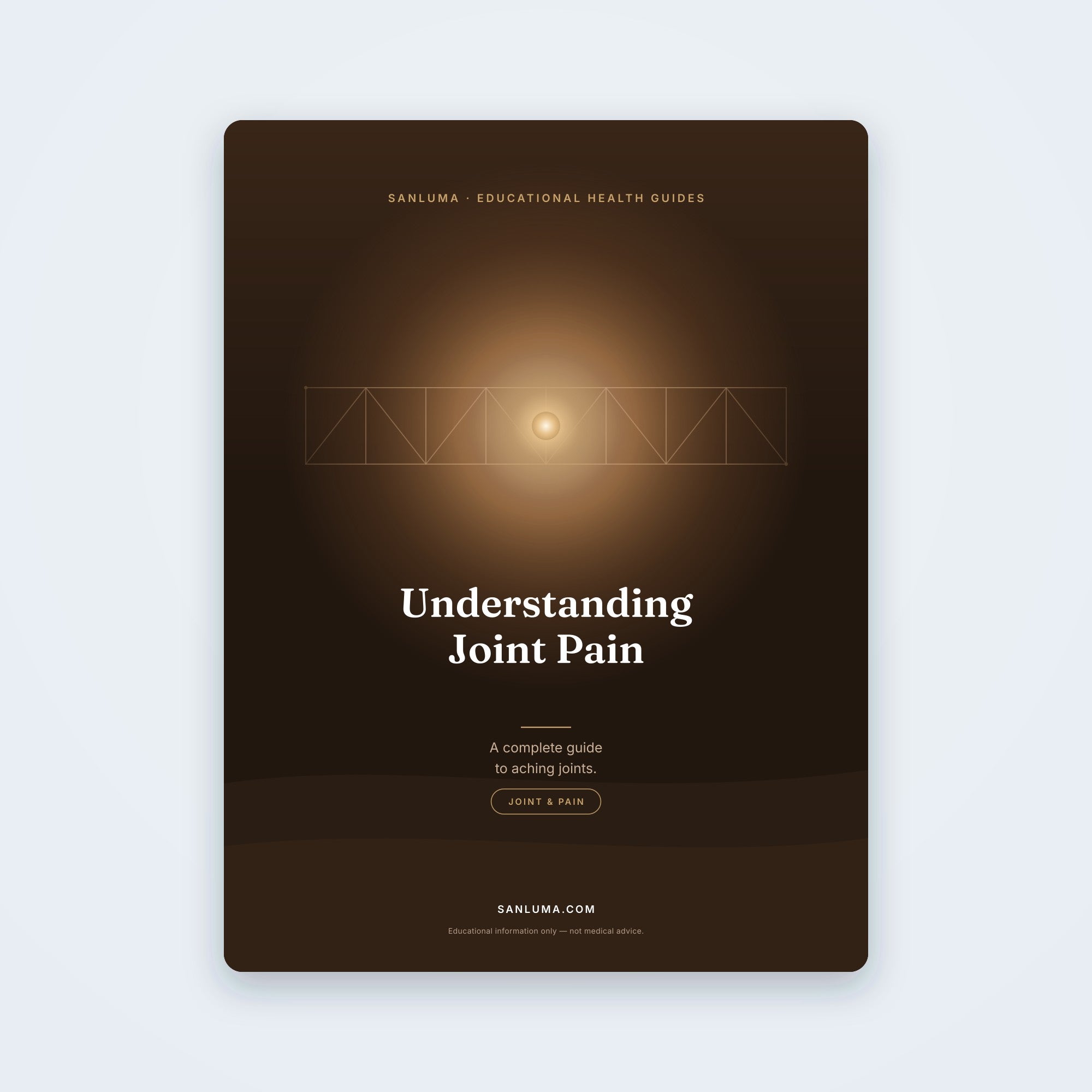 Understanding Joint Pain — A Complete Guide | SanLuma health guide cover