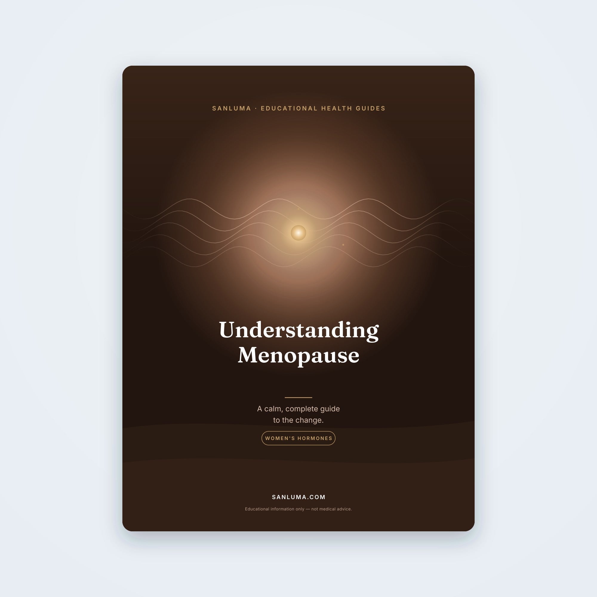 Understanding Menopause — A Calm, Complete Guide | SanLuma health guide cover