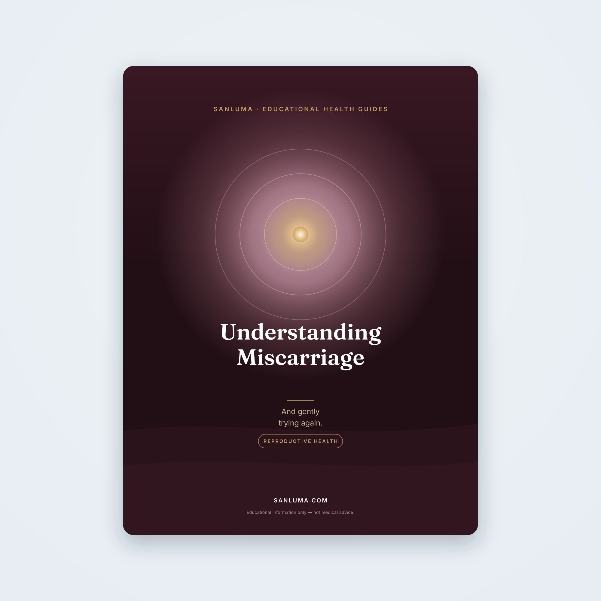 Understanding Miscarriage — and Trying Again | SanLuma health guide cover