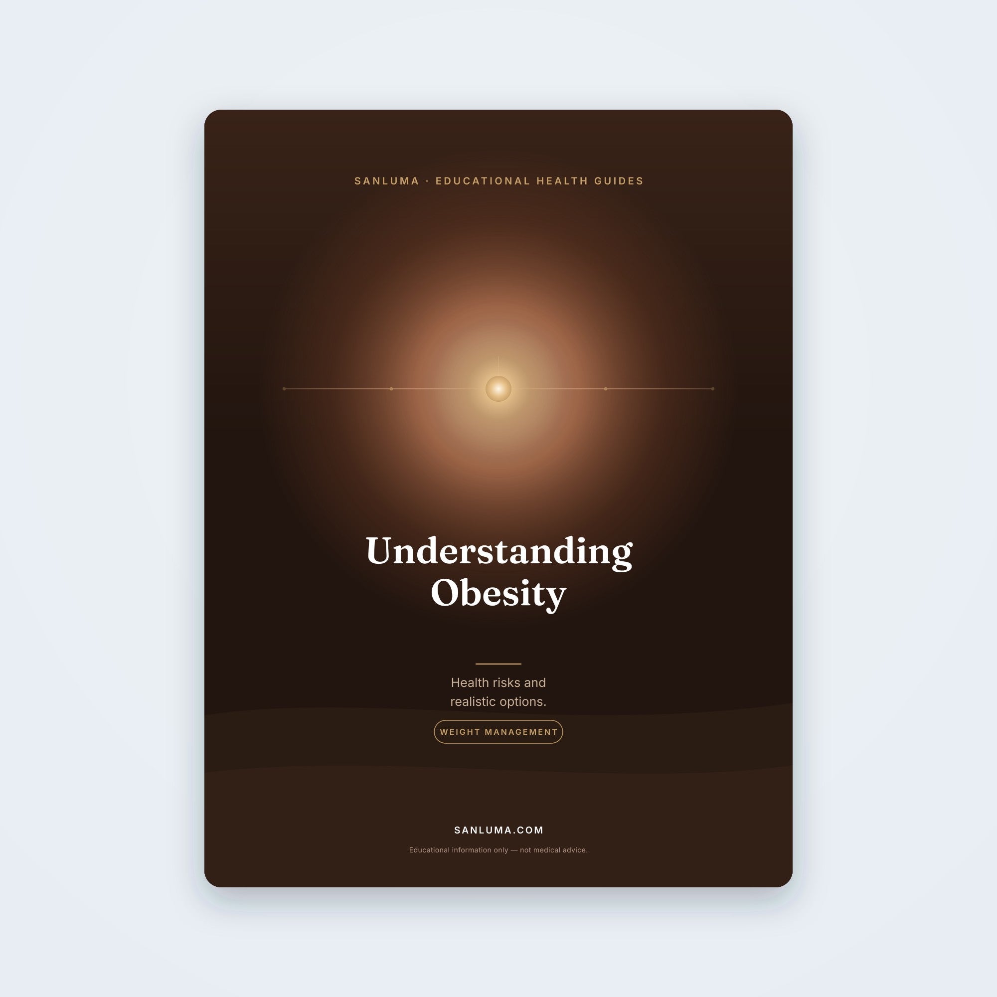 Understanding Obesity — Health Risks & Realistic Options | SanLuma health guide cover