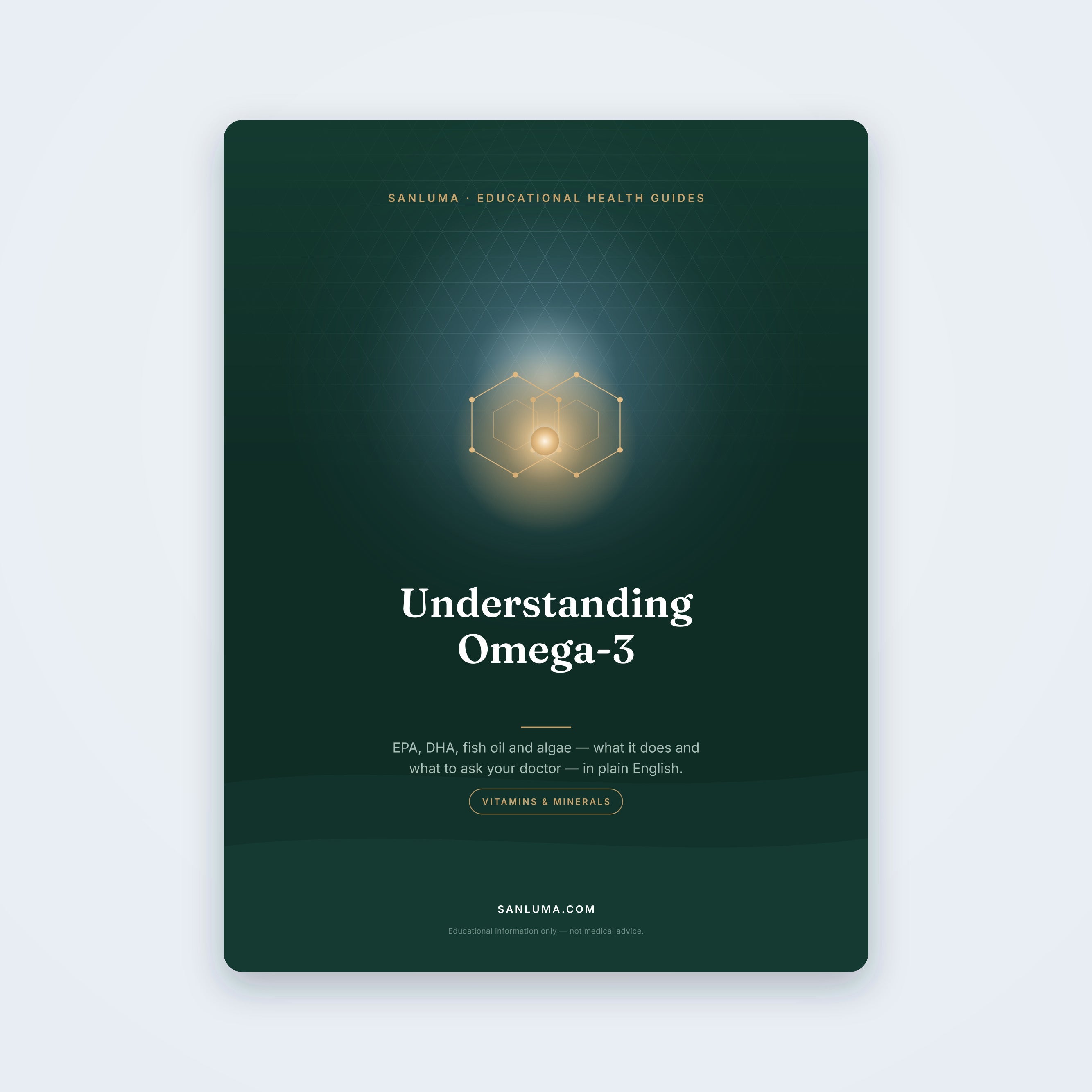 Understanding Omega-3 — educational PDF guide by SanLuma