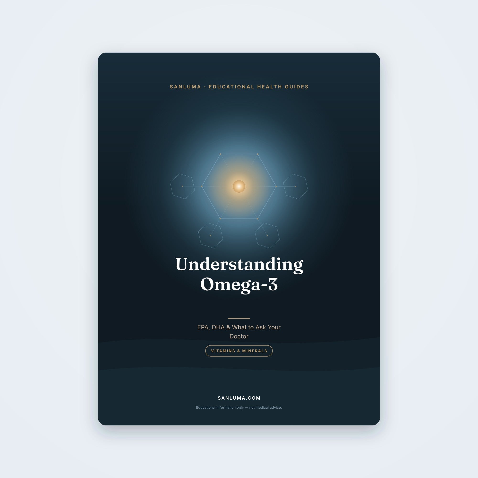 Understanding Omega-3 — EPA, DHA, and What to Ask Your Doctor | SanLuma health guide cover