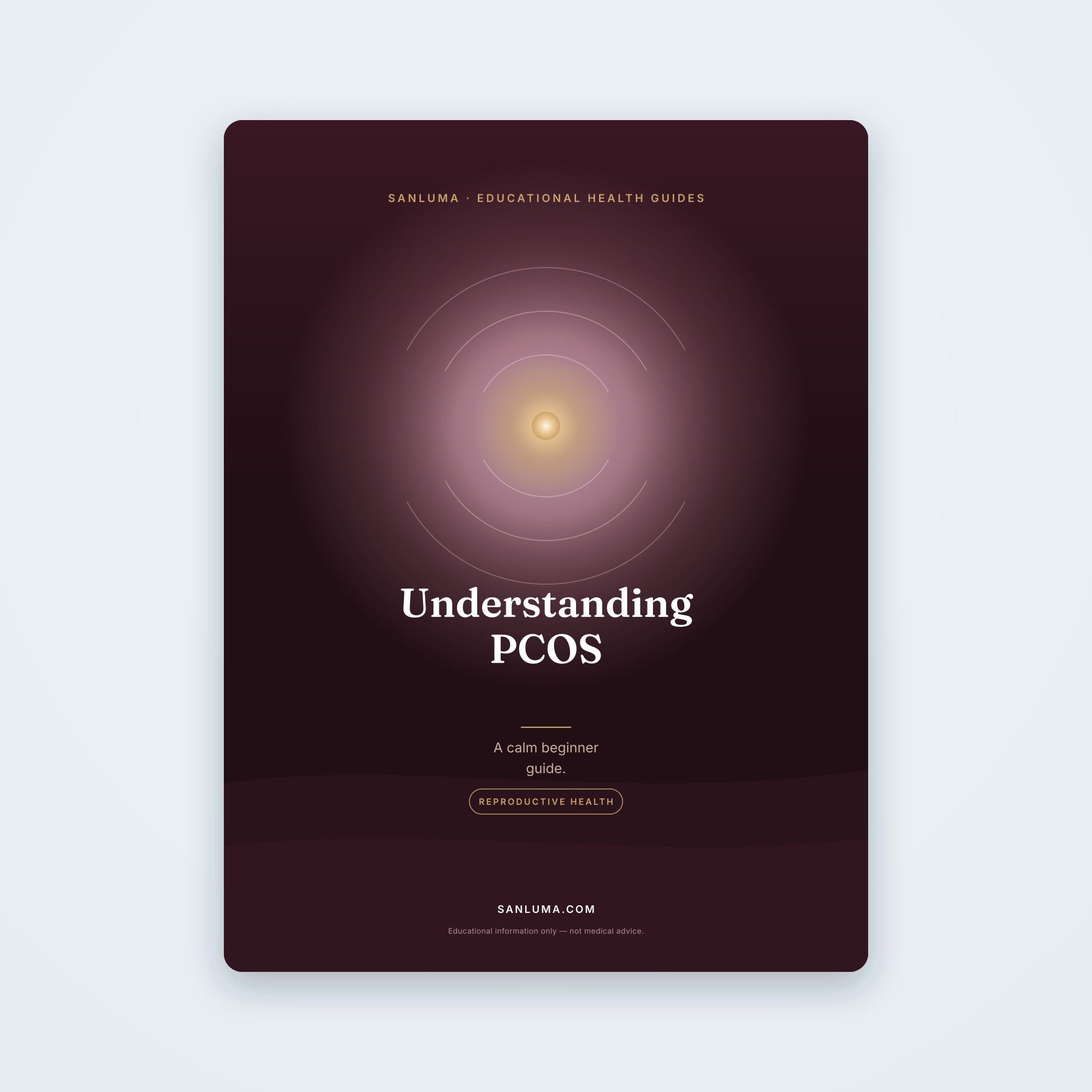 Understanding PCOS — A Calm Beginner's Guide | SanLuma health guide cover