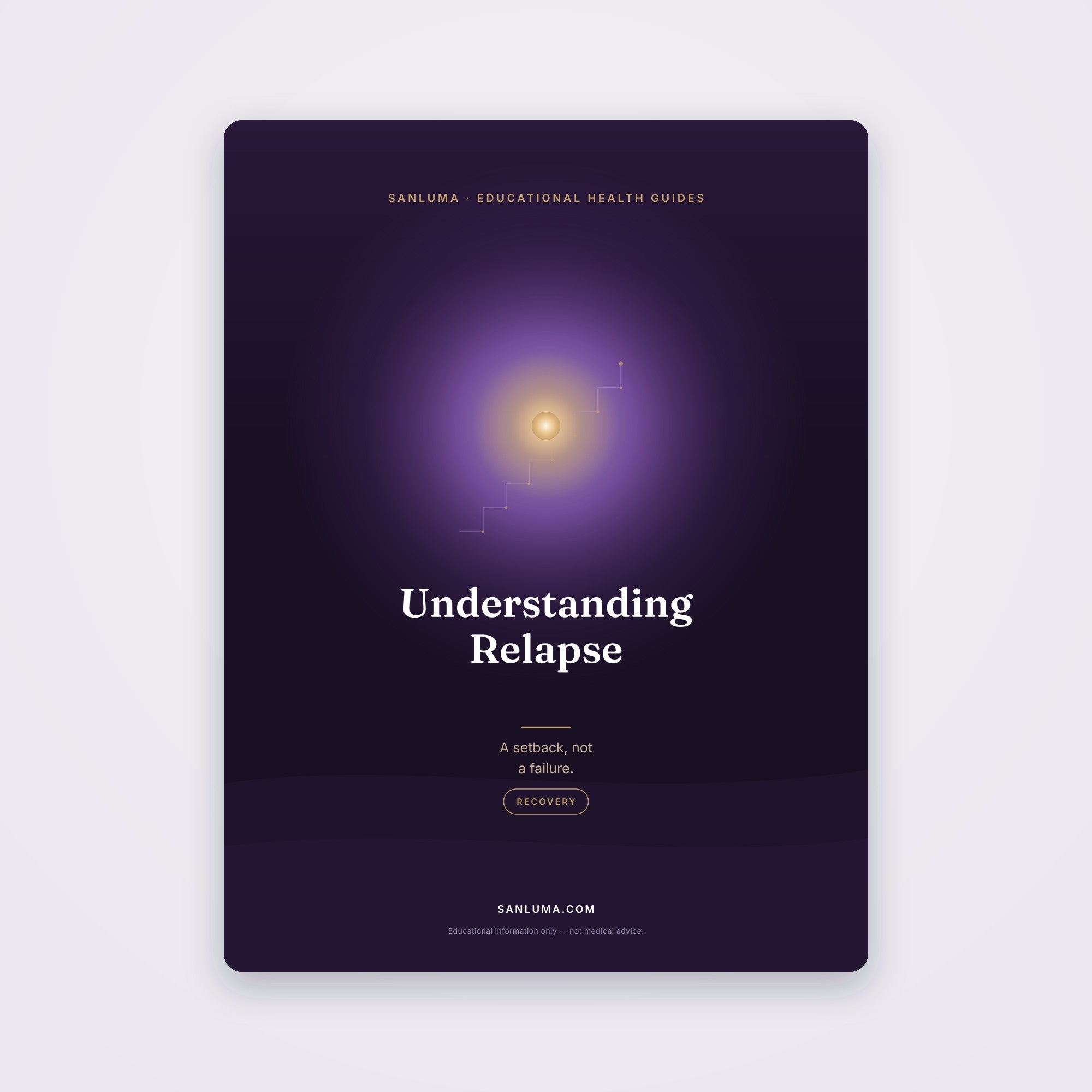 Understanding Relapse — A Setback, Not a Failure | SanLuma health guide cover
