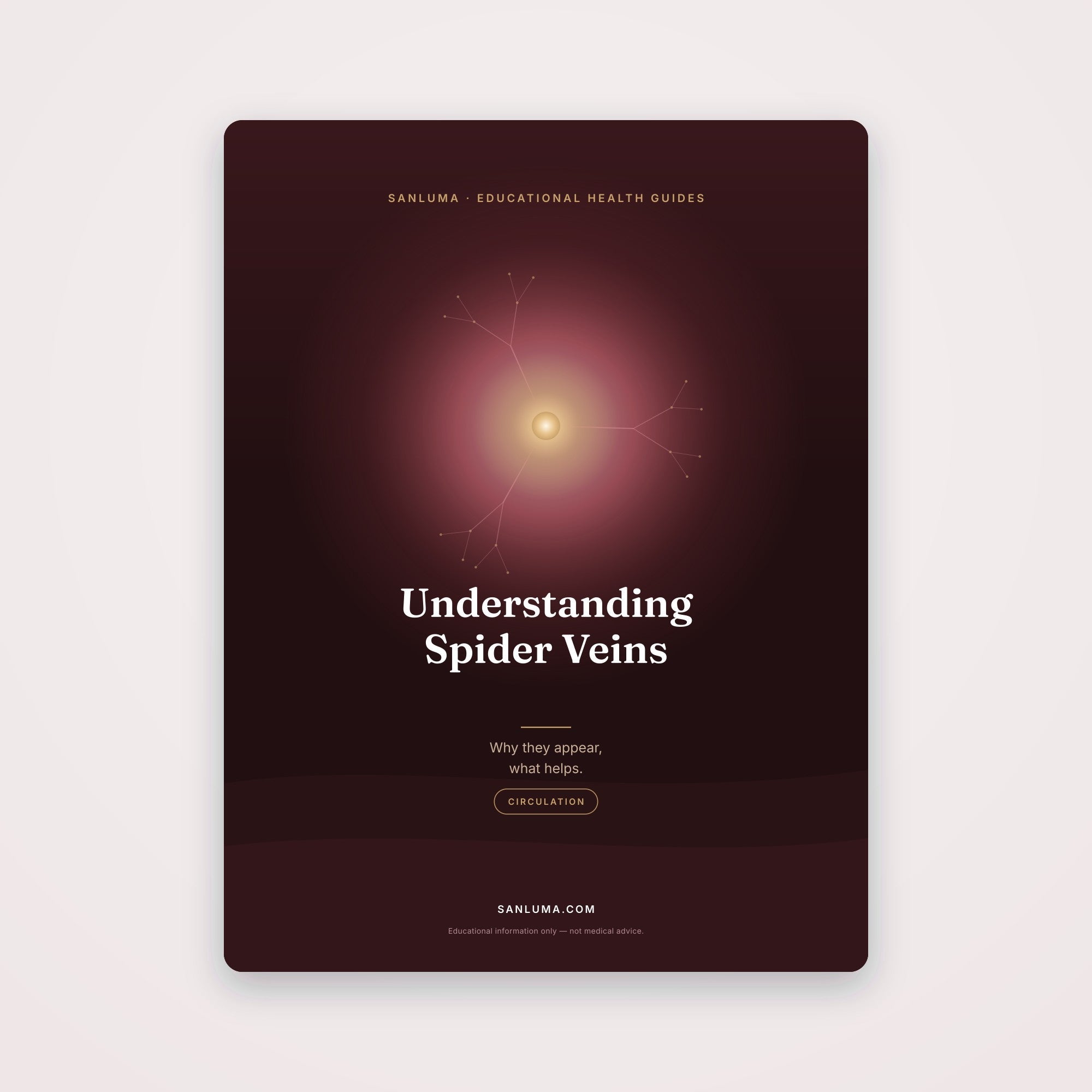Understanding Spider Veins | SanLuma health guide cover