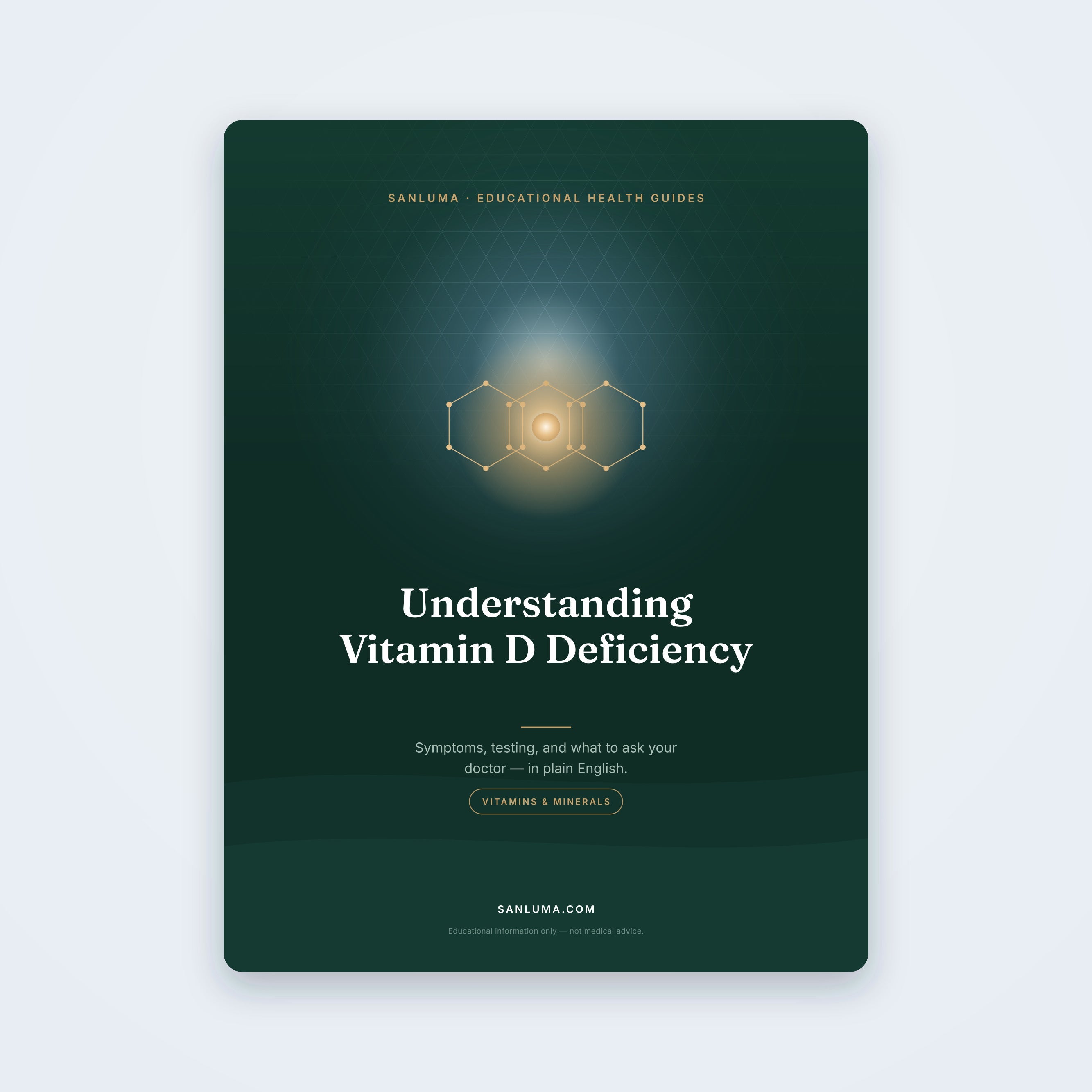 Understanding Vitamin D Deficiency — educational PDF guide by SanLuma