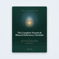 The Complete Vitamin & Mineral Deficiency Checklist — educational PDF guide by SanLuma