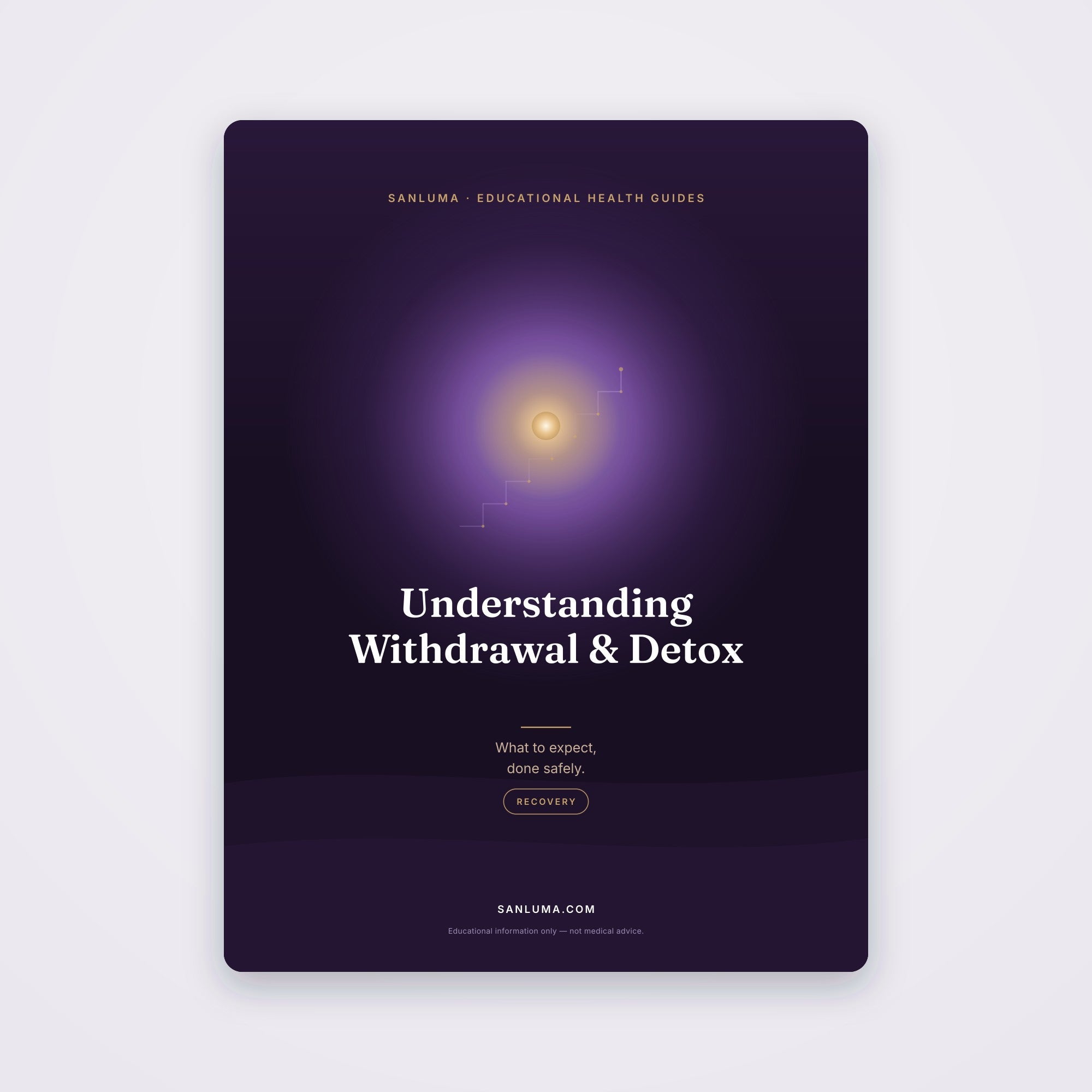 Understanding Withdrawal & Detox — Done Safely | SanLuma health guide cover