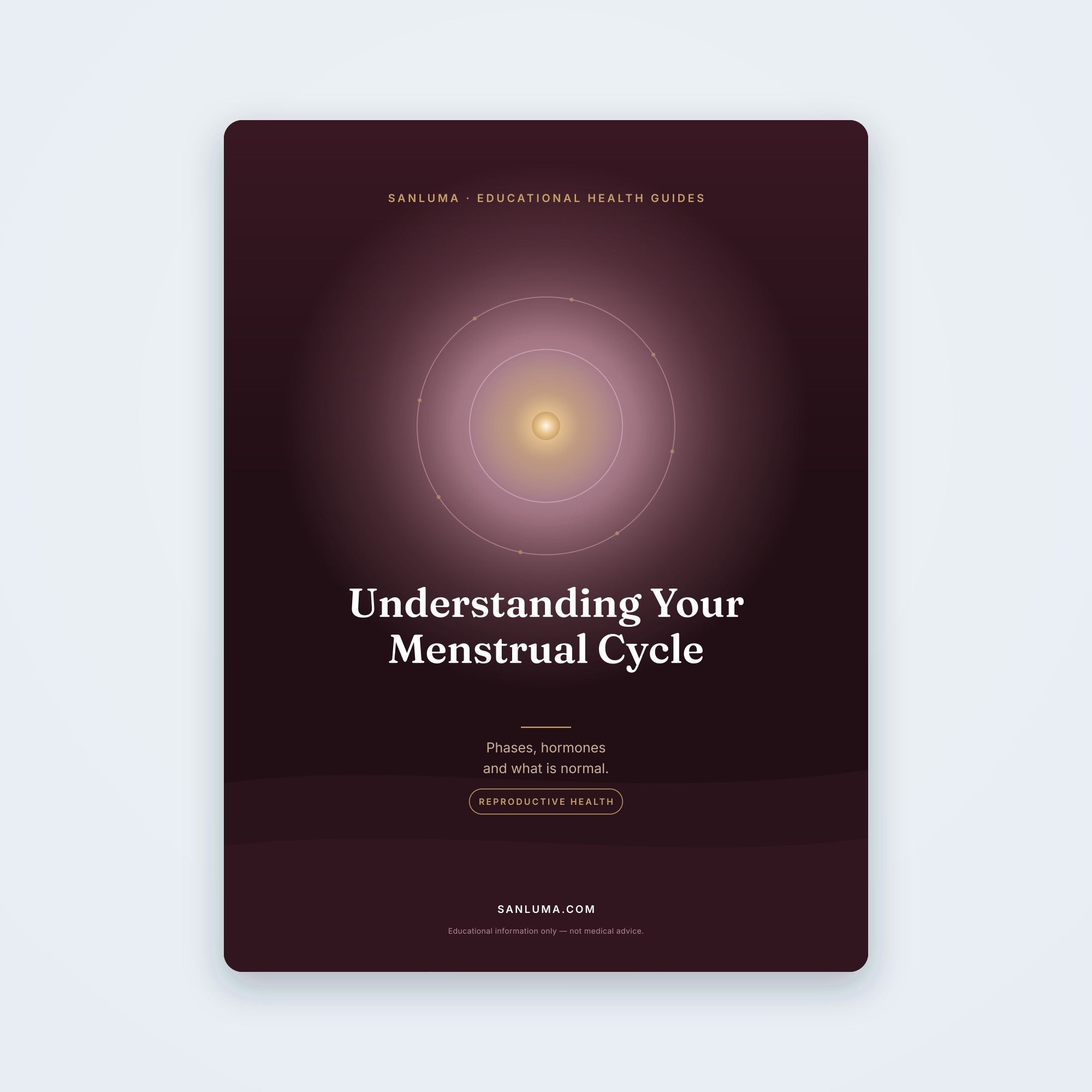 Understanding Your Menstrual Cycle | SanLuma health guide cover