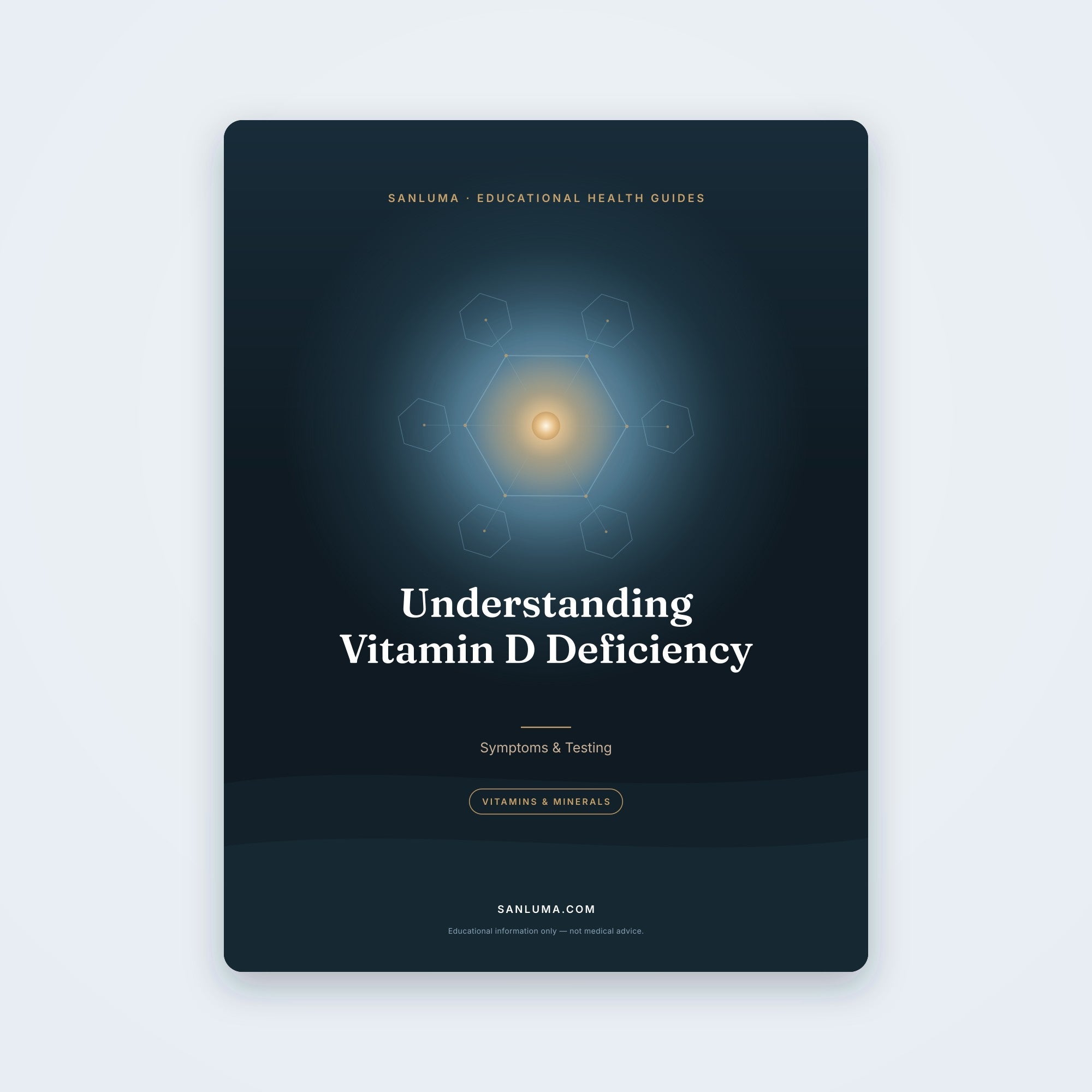 Understanding Vitamin D Deficiency — Symptoms, Testing & What to Ask Your Doctor | SanLuma health guide cover