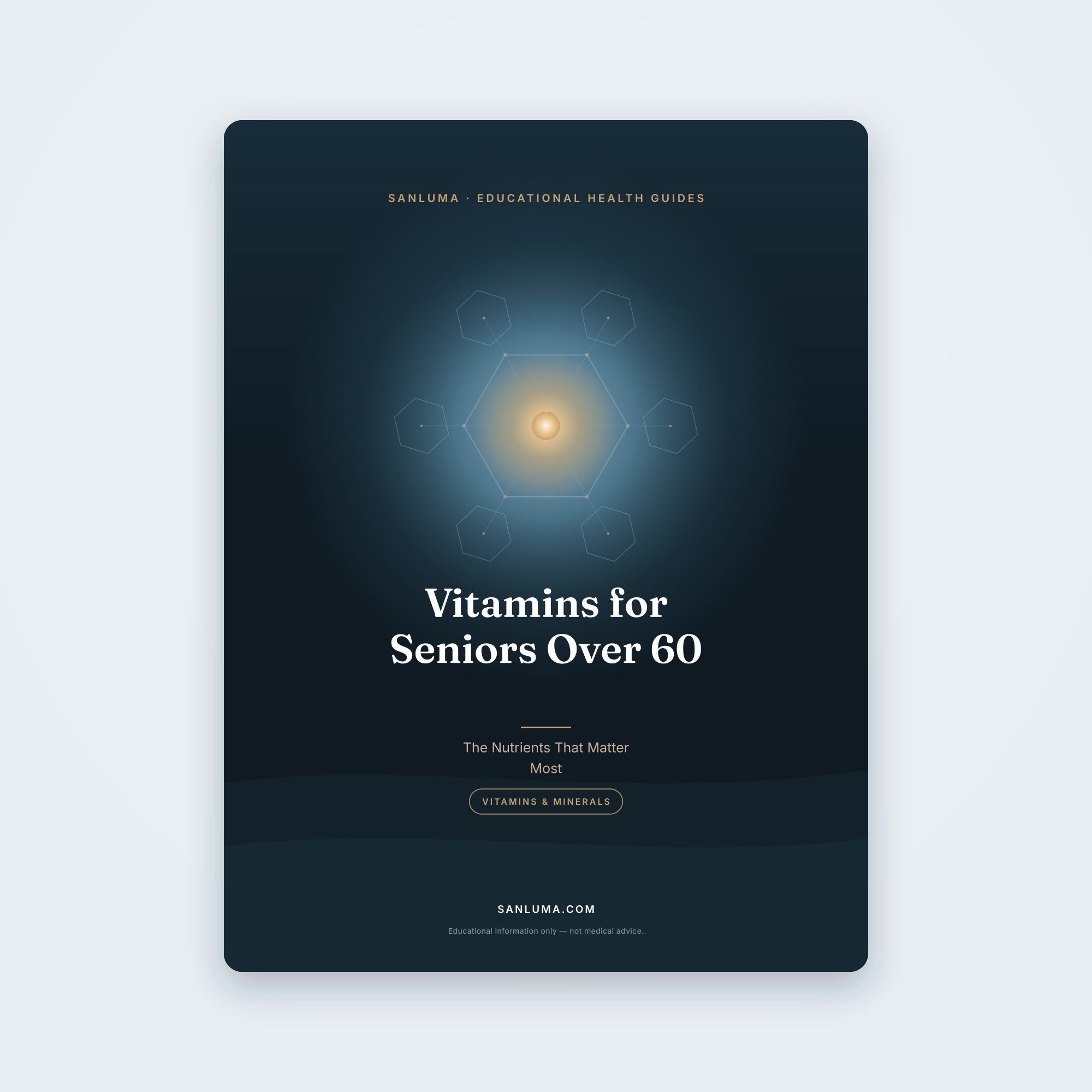 Vitamins for Seniors Over 60 — The Nutrients That Matter Most | SanLuma health guide cover