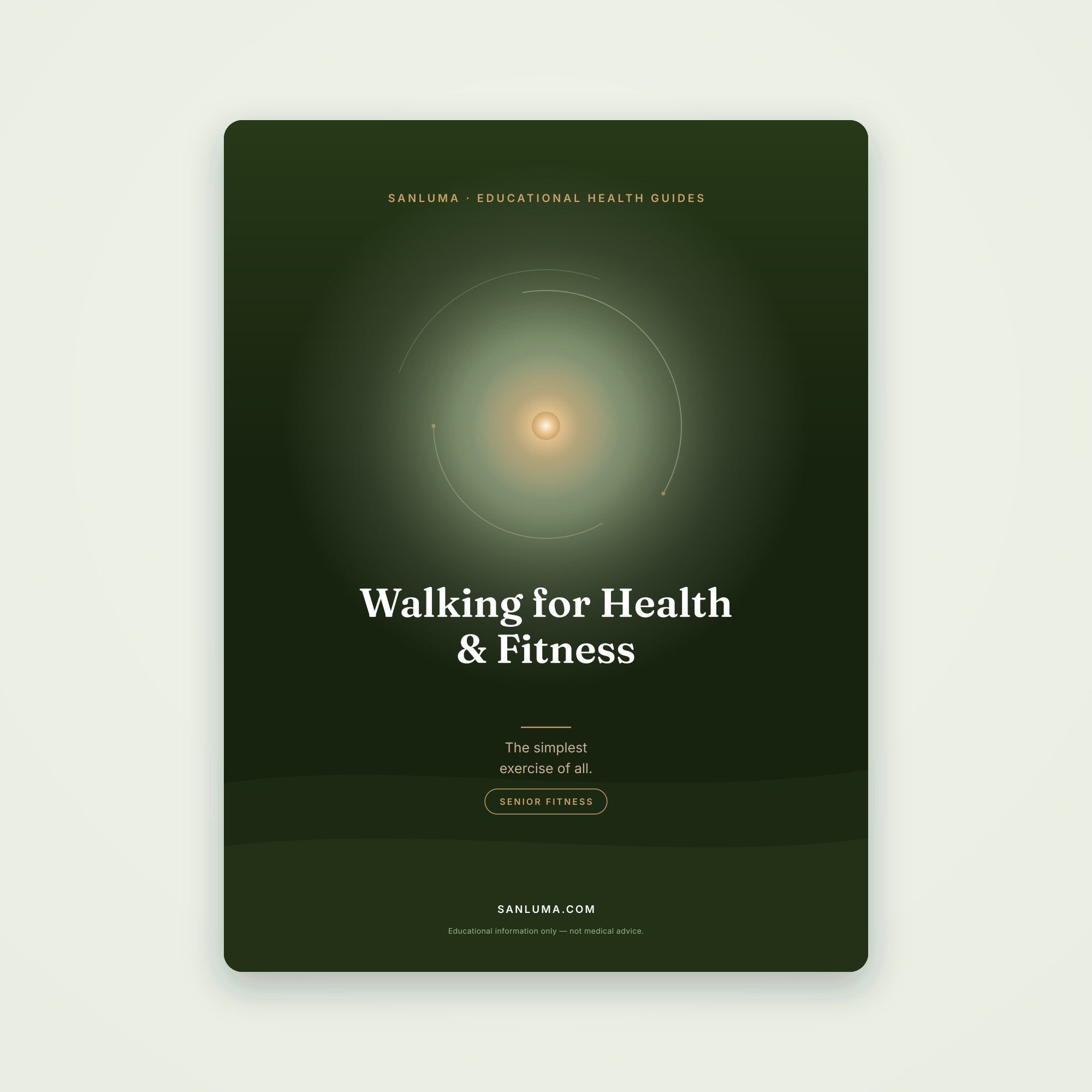 Walking for Health & Fitness | SanLuma health guide cover