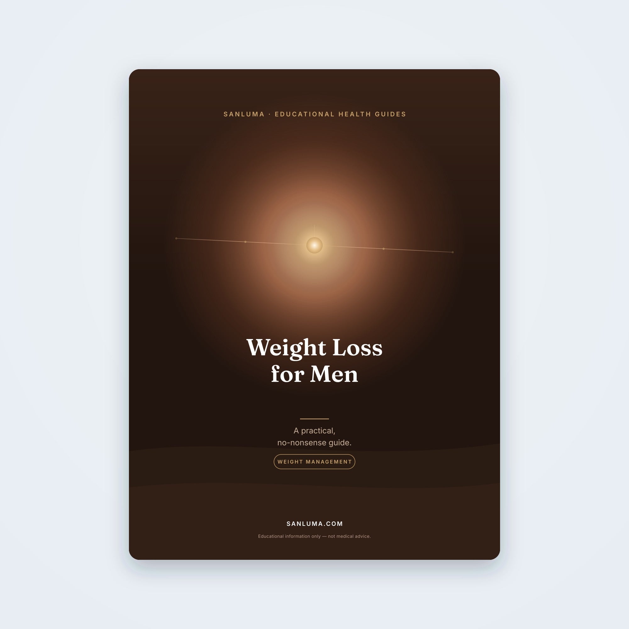 Weight Loss for Men — A Practical Guide | SanLuma health guide cover