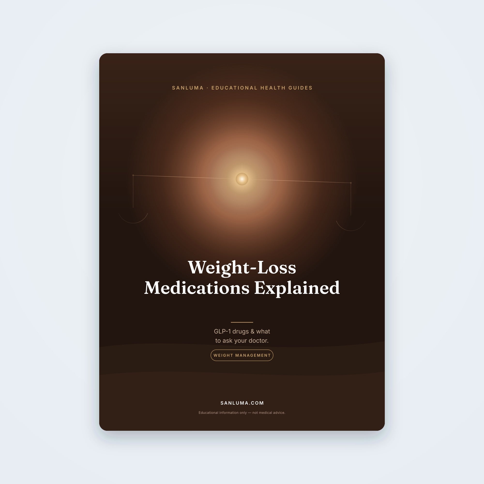 Weight-Loss Medications Explained — GLP-1 & What to Ask | SanLuma health guide cover