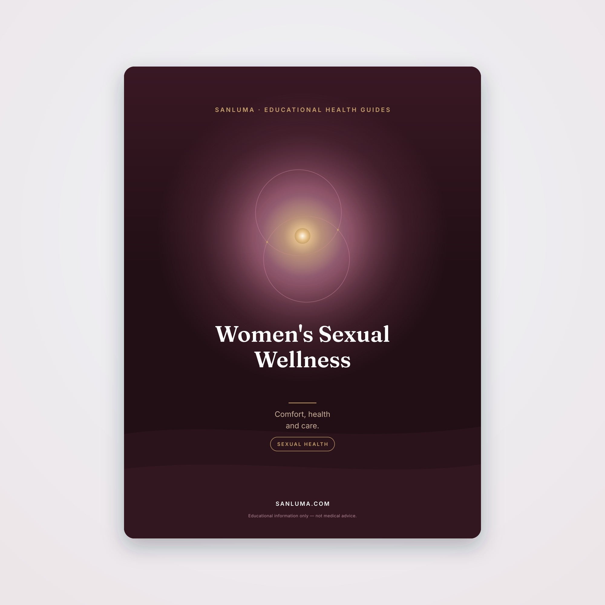 Women's Sexual Wellness — Comfort, Health & Care | SanLuma health guide cover